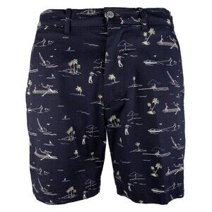 Polo Ralph Lauren Men's Classic Fit Golf Flat Front Shorts Navy Blue